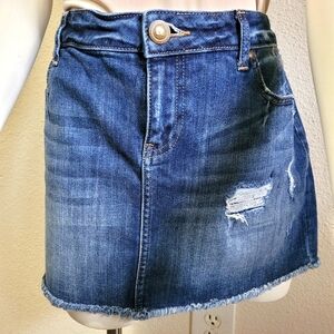 Lauren Conrad mini Jean skirt size 14